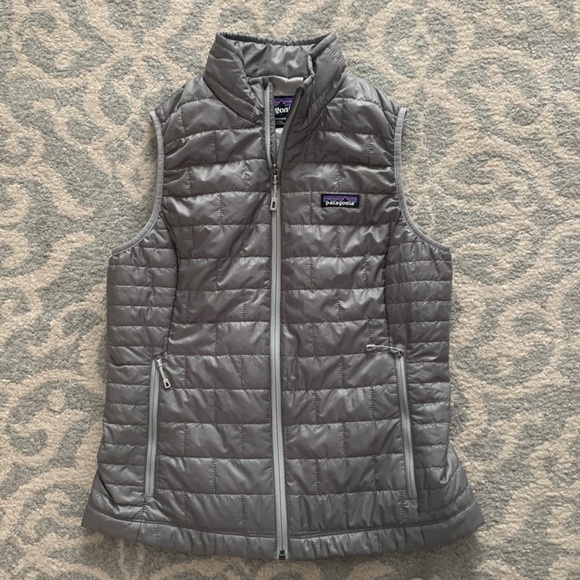 Patagonia Jackets & Blazers - Patagonia Gray Quilted Down Vest